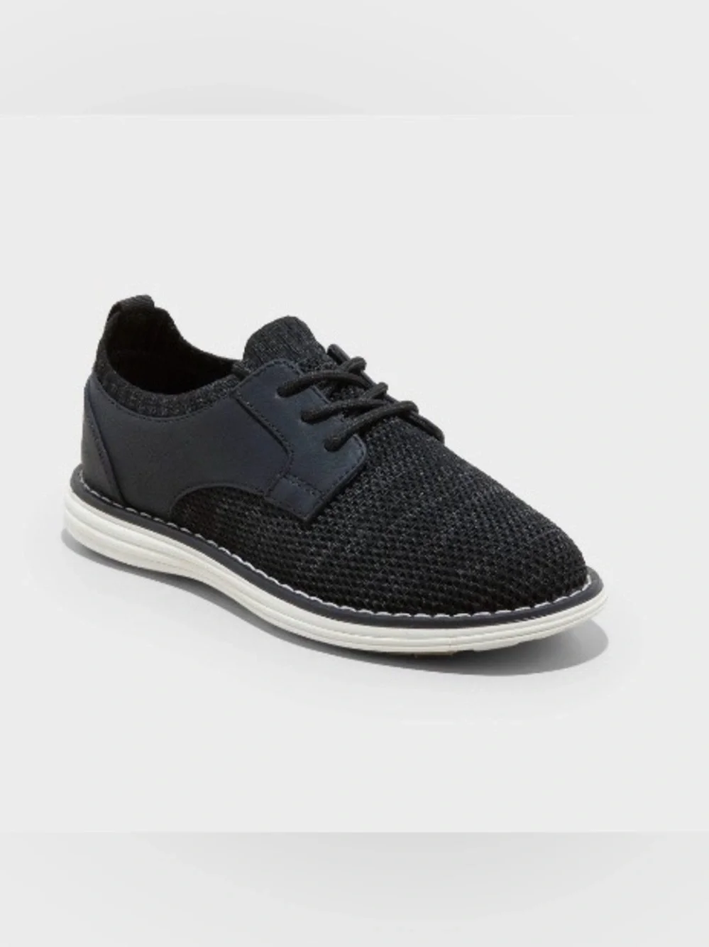Cat & Jack Toddler Elijah Knit Shoes, Black, Size 13T, NEW!